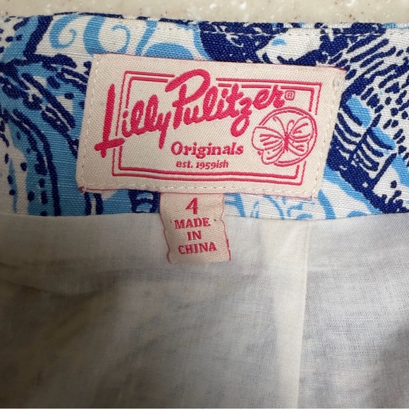 Holy Grail Lilly Pulitzer Originals Stuffed Shells Roslyn Mini Skirt Size 4 - Picture 7 of 10
